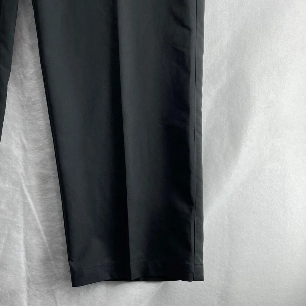 Adidas Golf Pants Men's Size 34 Chino Flat Front Straight Leg Performance Black - Picture 6 of 10